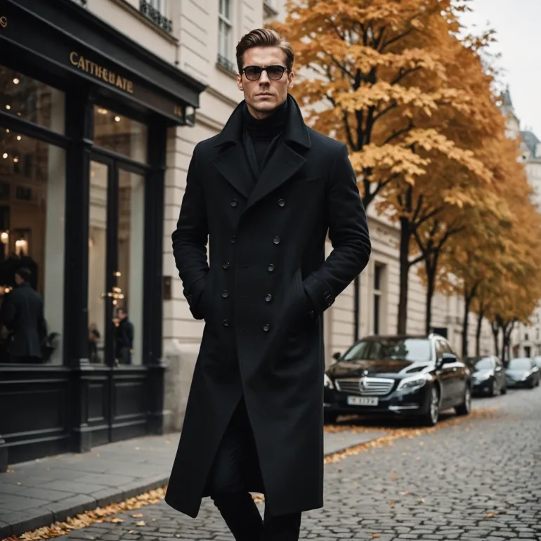 Черное пальто мужское: как выбрать идеальное осеннее решение для стильного образа
